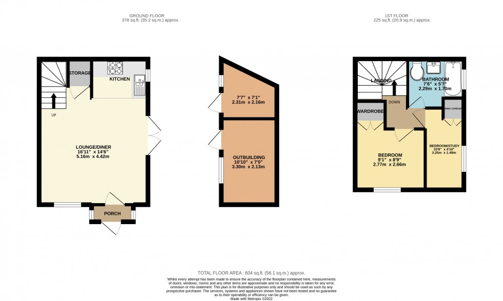 Floorplan for Calcot, Reading, Berkshire