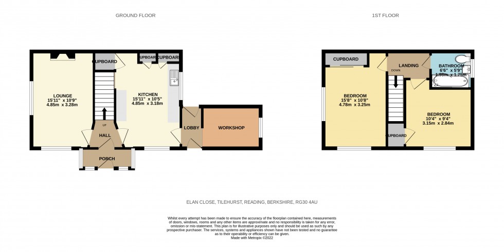 Floorplan for Tilehurst, Reading, Berkshire