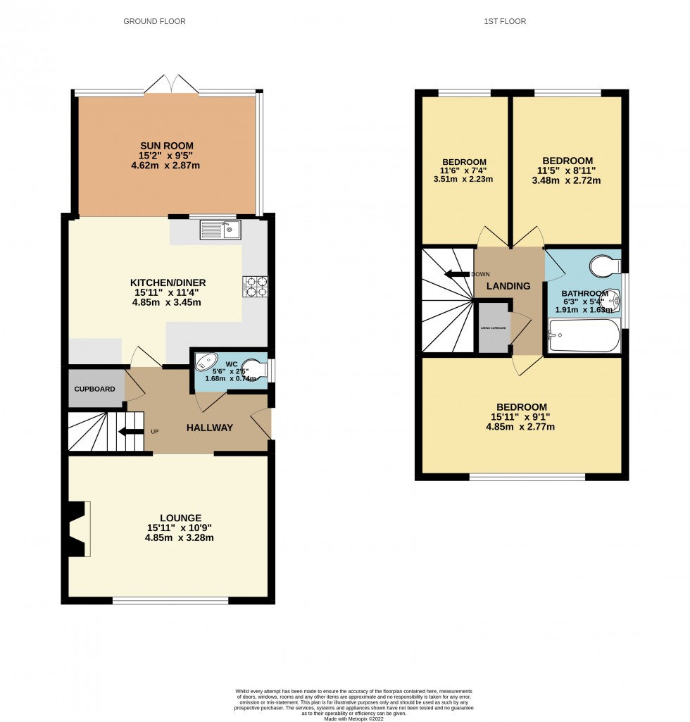 Floorplan for Calcot, Reading, Berkshire