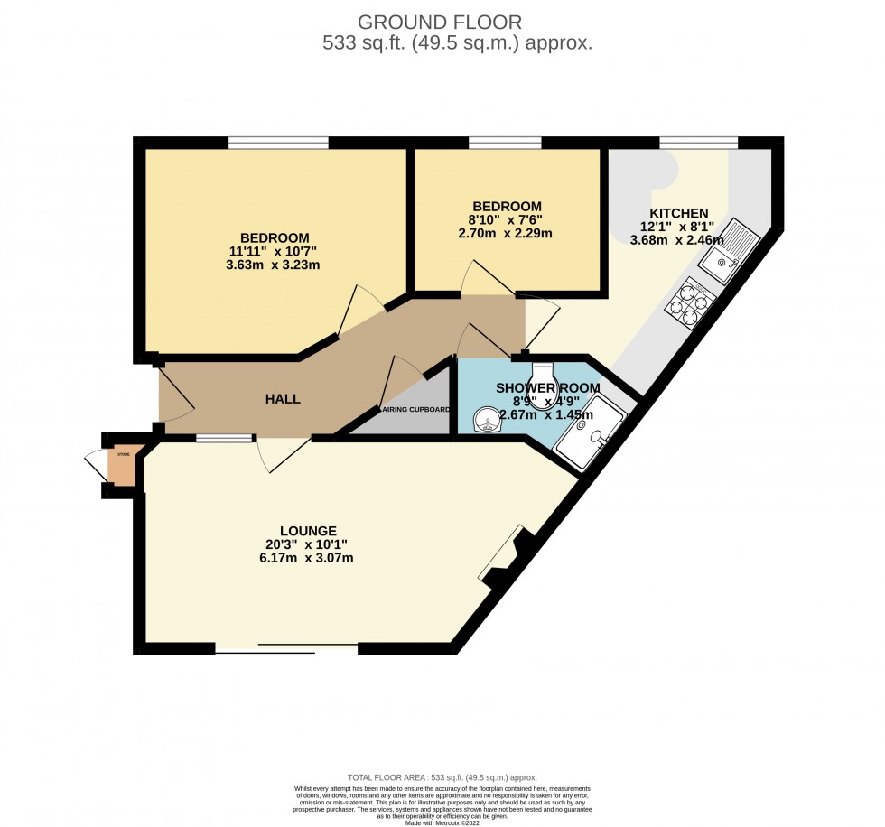 Floorplan for Burrcroft Court, Reading, Berkshire