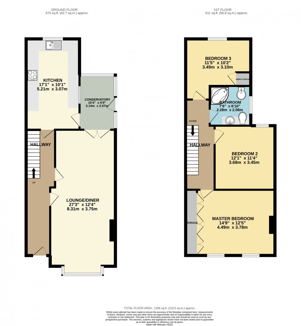 Floorplan for Brisbane Road, Reading, Berkshire