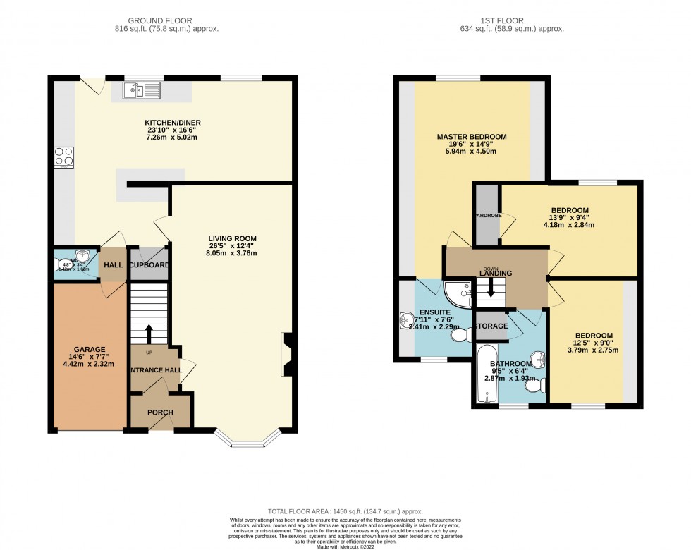 Floorplan for Tilehurst, Reading, Berkshire