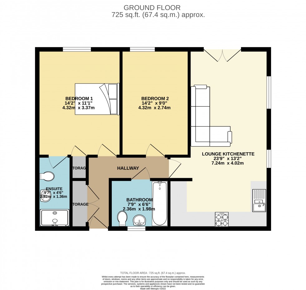 Floorplan for Ruhemann Street, Reading, Berkshire