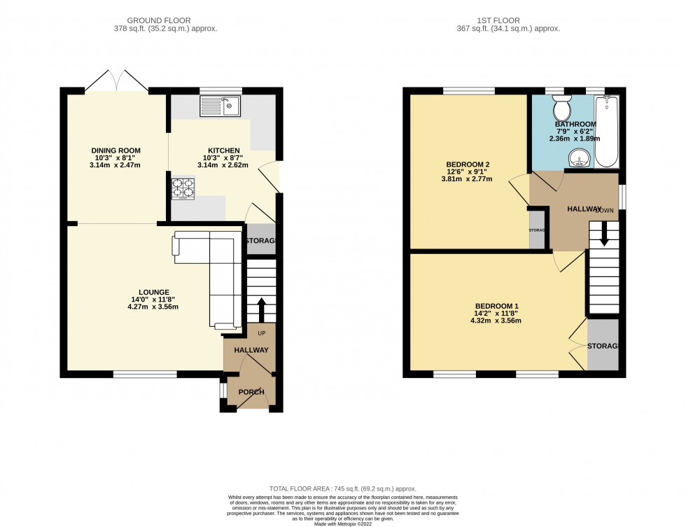 Floorplan for Ashampstead Road, Reading, Berkshire