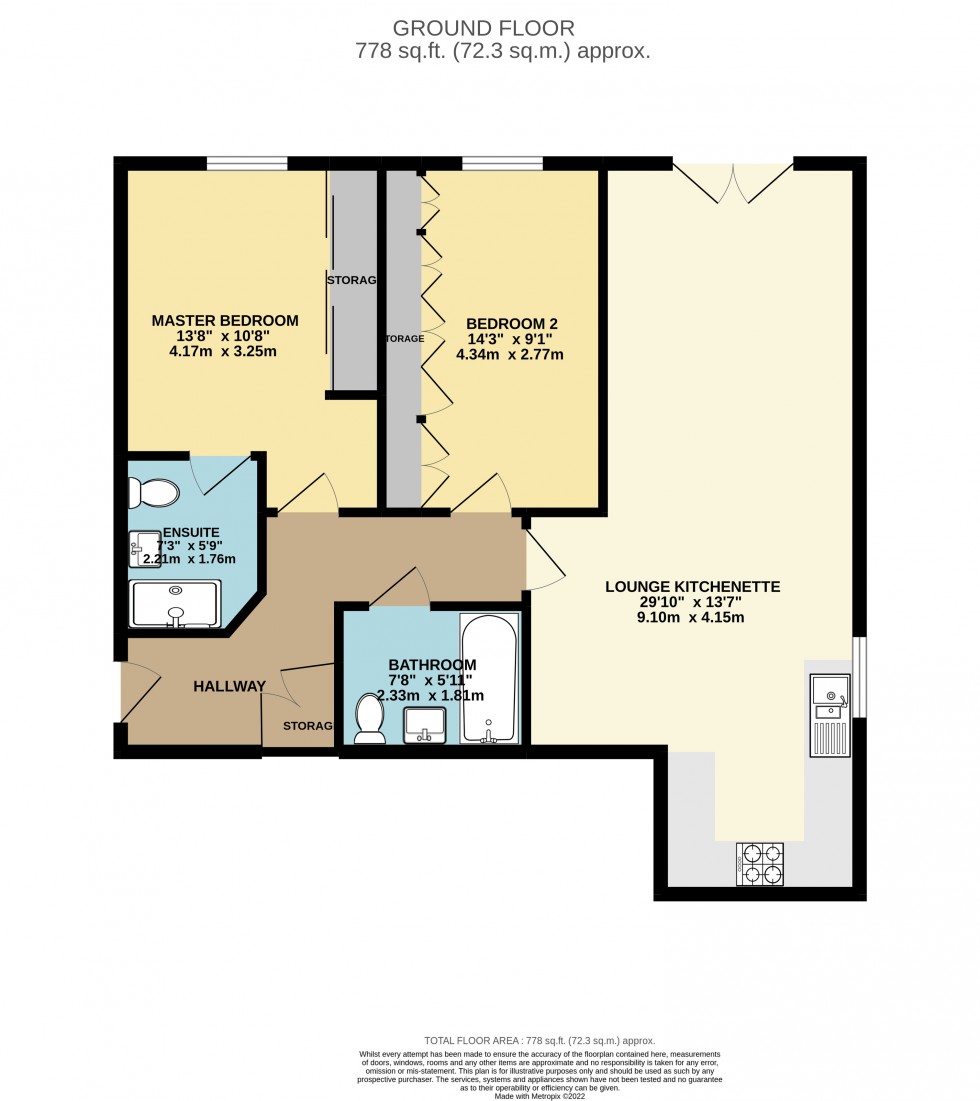 Floorplan for Elvian Close, Reading, Berkshire