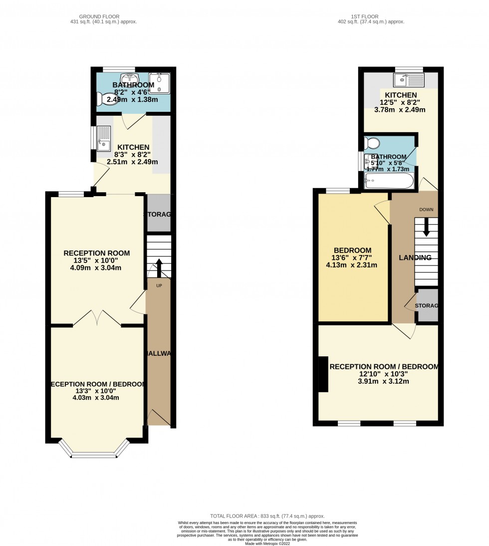 Floorplan for Belmont Road, Reading, Berkshire