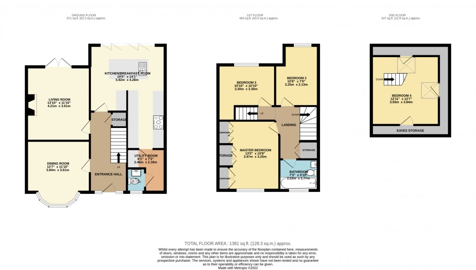 Floorplan for Tilehurst, Reading, Berkshire