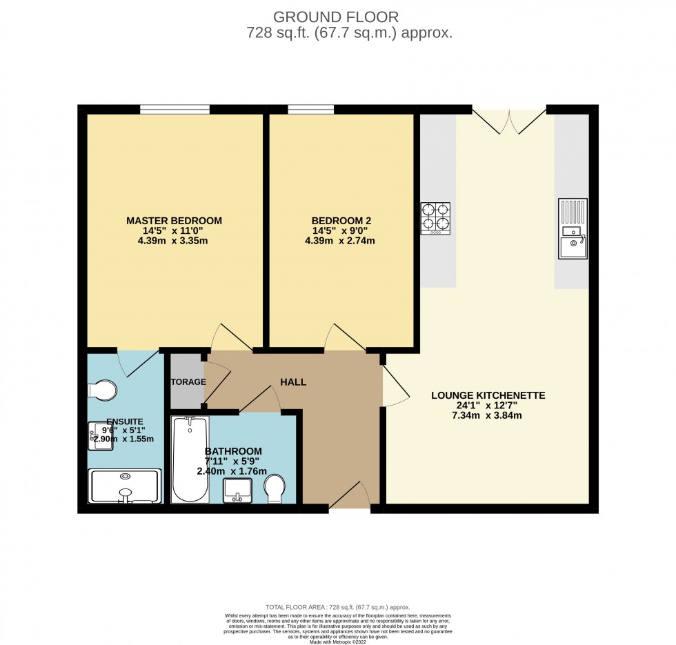 Floorplan for Ruhemann Street, Reading, Berkshire