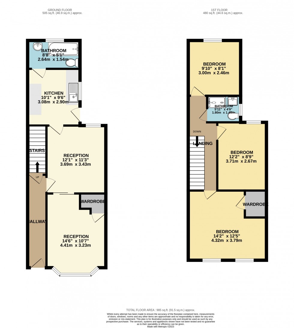 Floorplan for Waverley Road, Reading, Berkshire