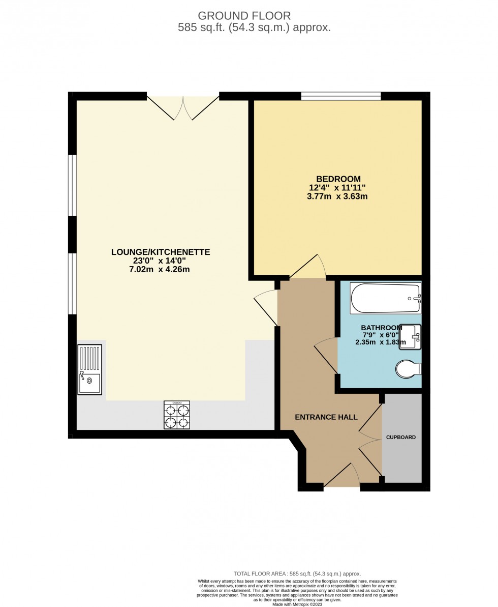 Floorplan for Ruhemann Street, Reading, Berkshire