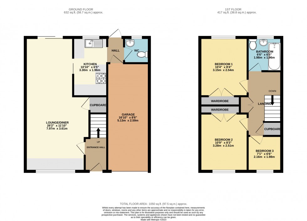 Floorplan for Calcot, Reading, Berkshire