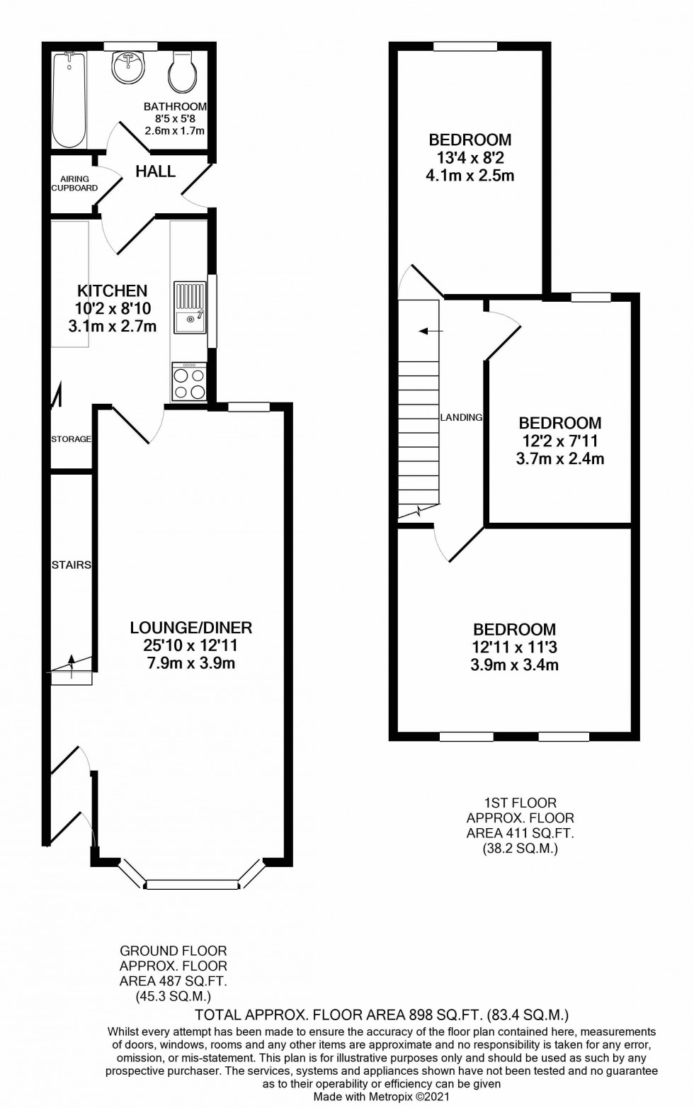 Floorplan for Catherine Street, Reading, Berkshire