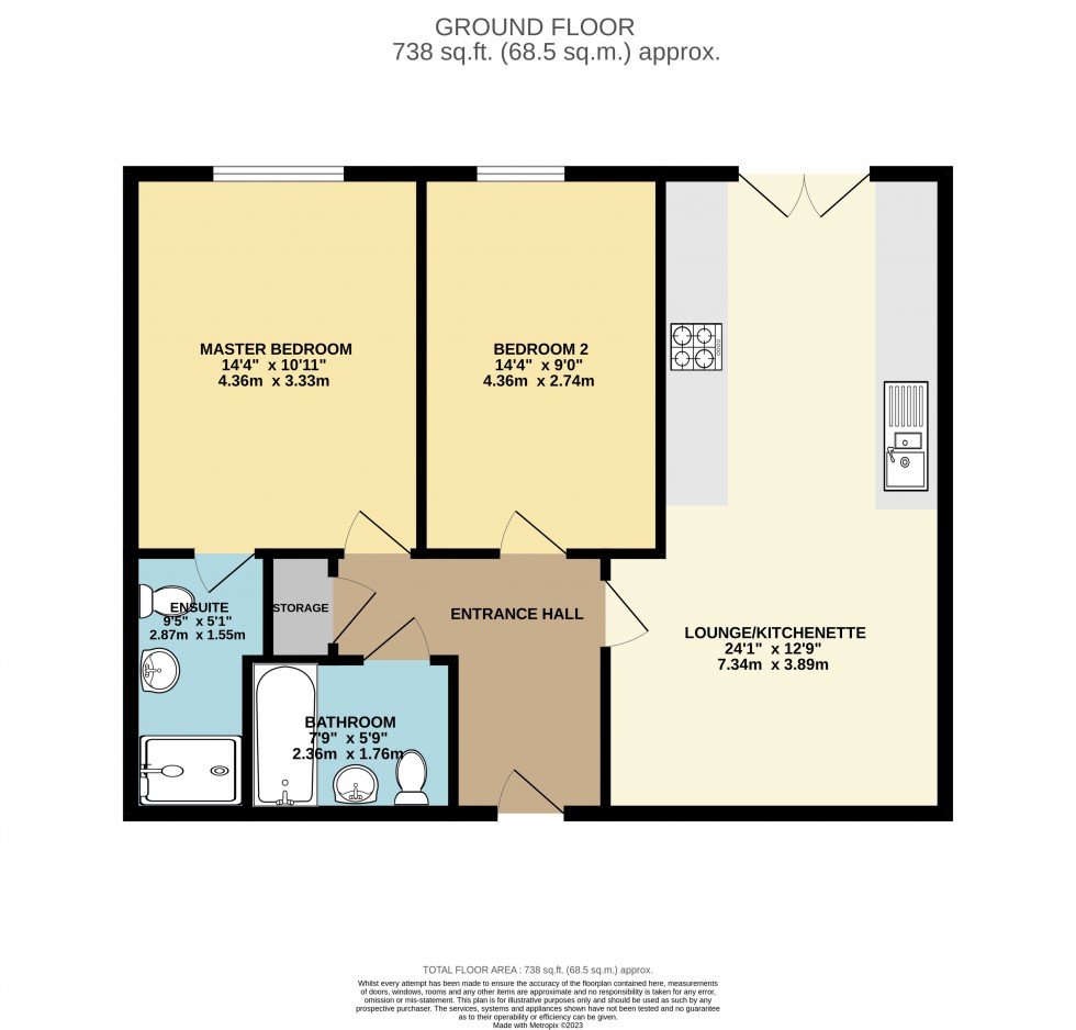 Floorplan for Ruhemann Street, Reading, Berkshire