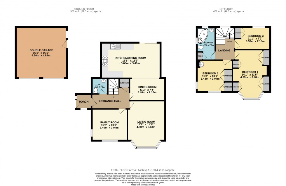 Floorplan for Calcot, Reading, Berkshire