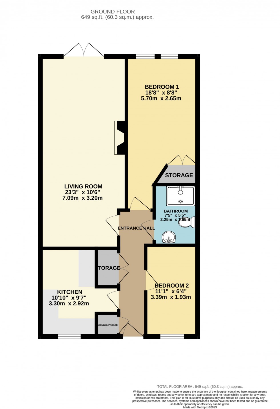 Floorplan for Brock Gardens, Reading, Berkshire