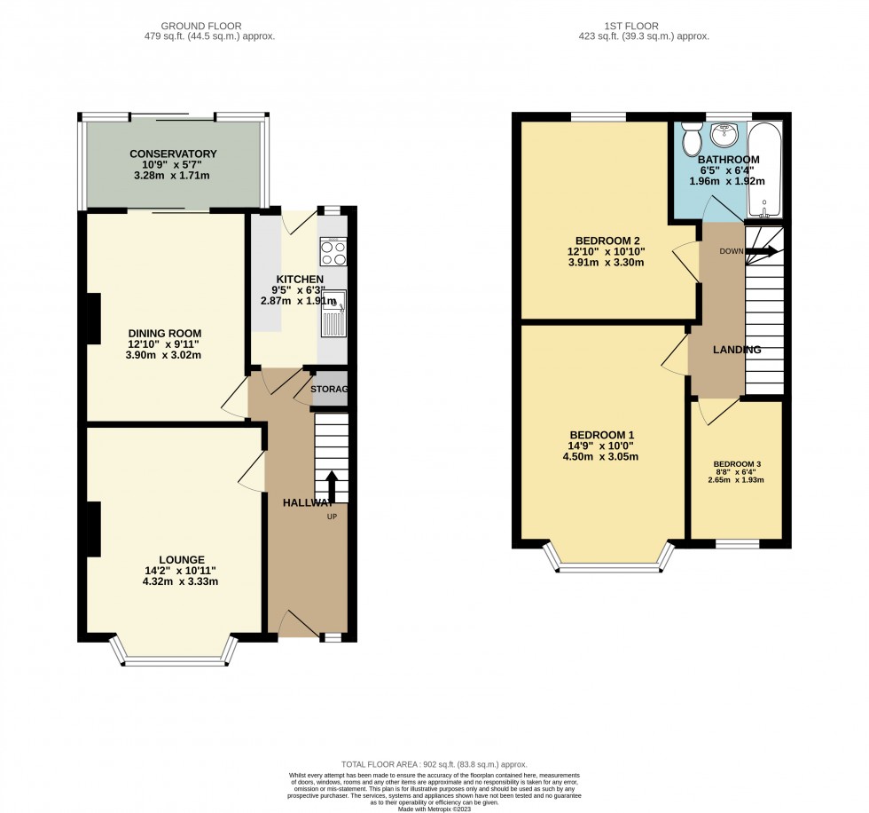 Floorplan for Salisbury Road, Reading, Berkshire