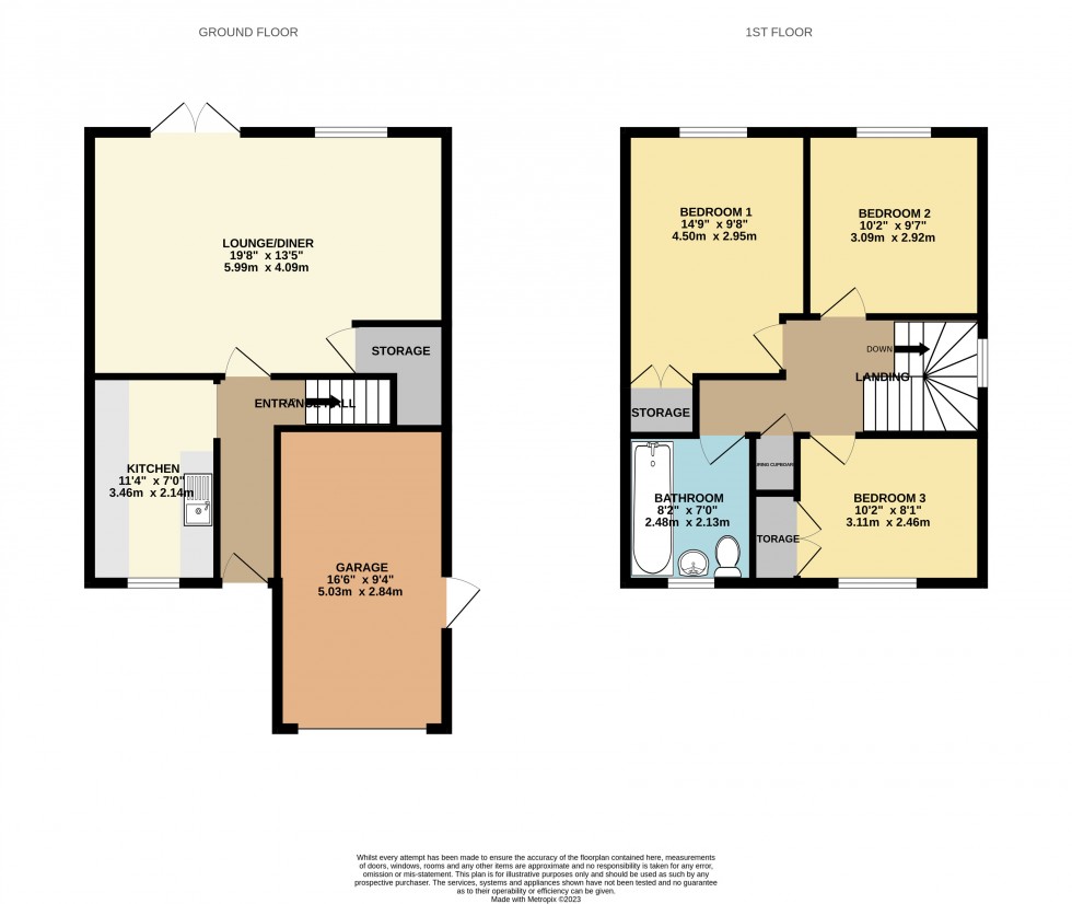 Floorplan for Calcot, Reading, Berkshire