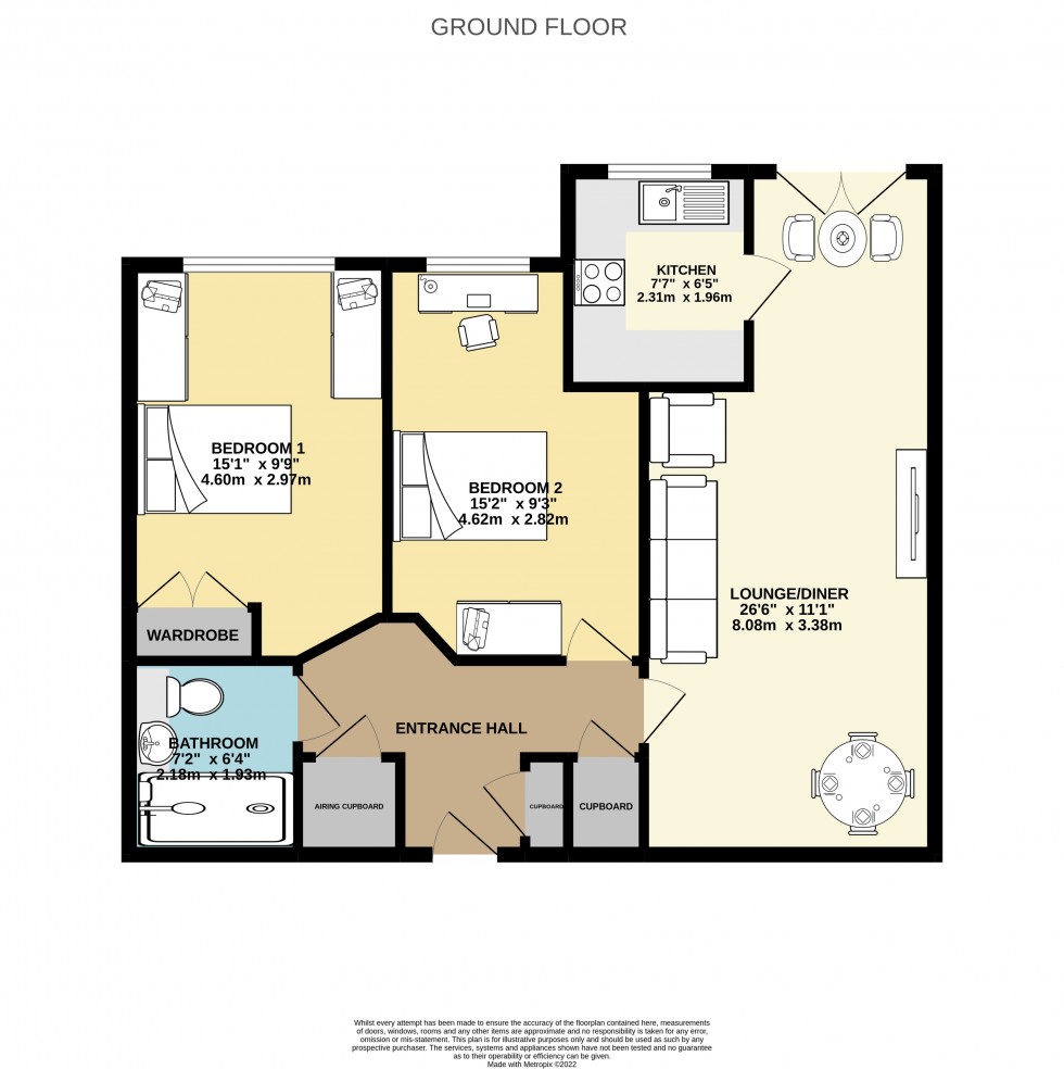 Floorplan for Calcot, Reading, Berkshire