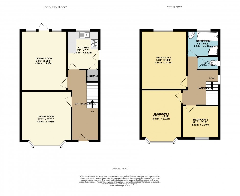 Floorplan for Tilehurst, Reading, Berkshire