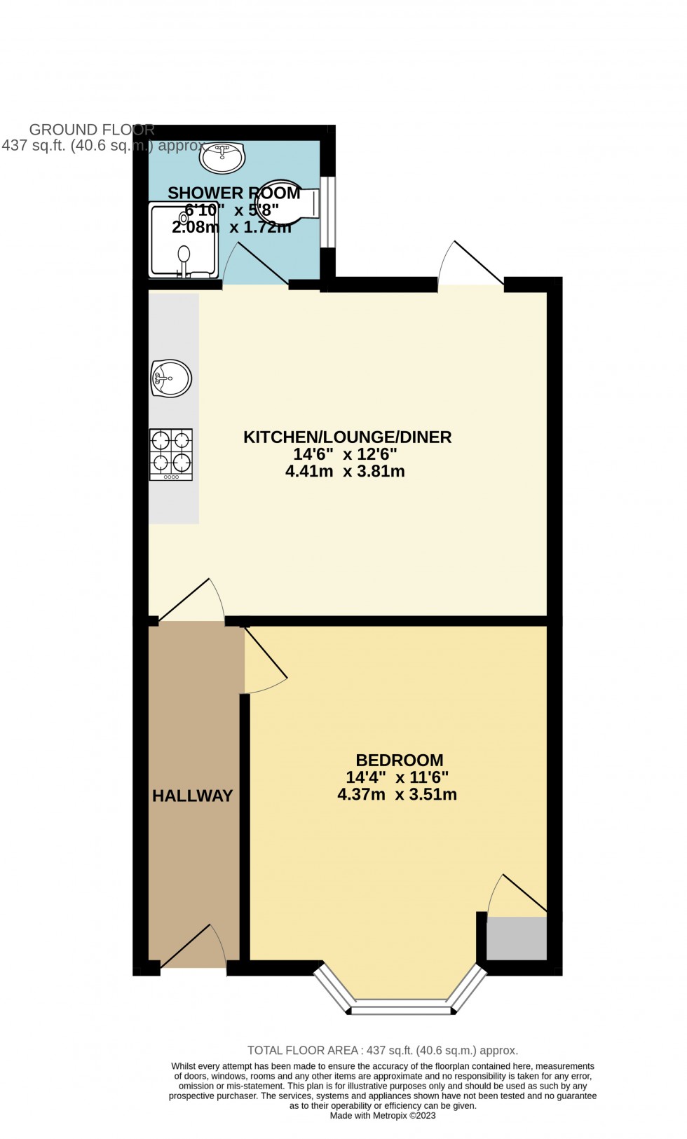 Floorplan for George Street, Reading, Berkshire