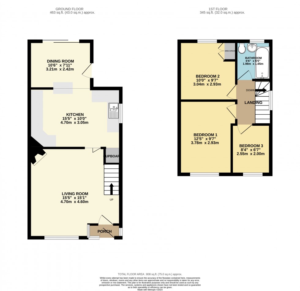 Floorplan for Tilehurst, Reading, Berkshire