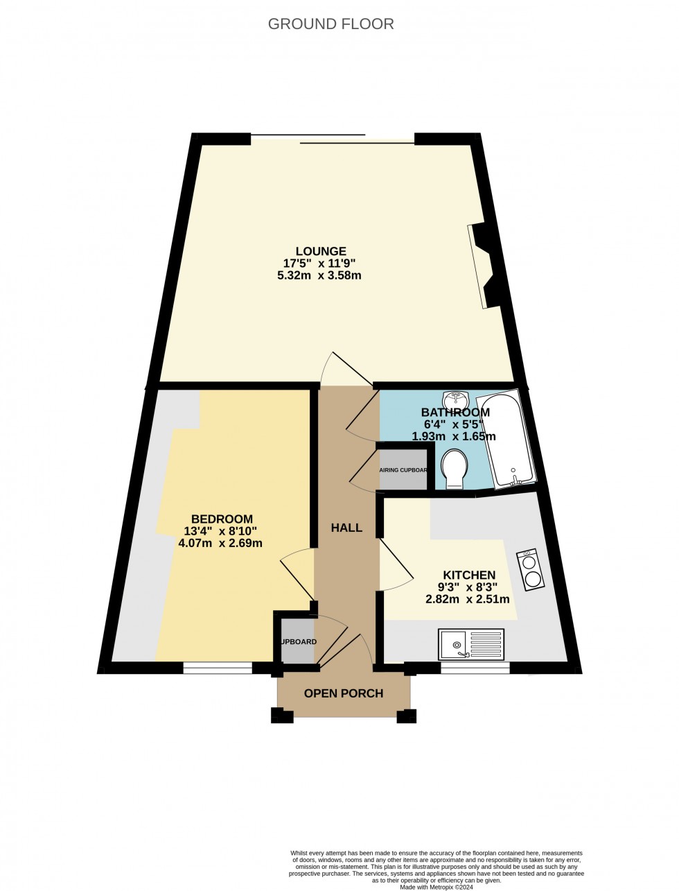 Floorplan for Burrcroft Court, Reading, Berkshire