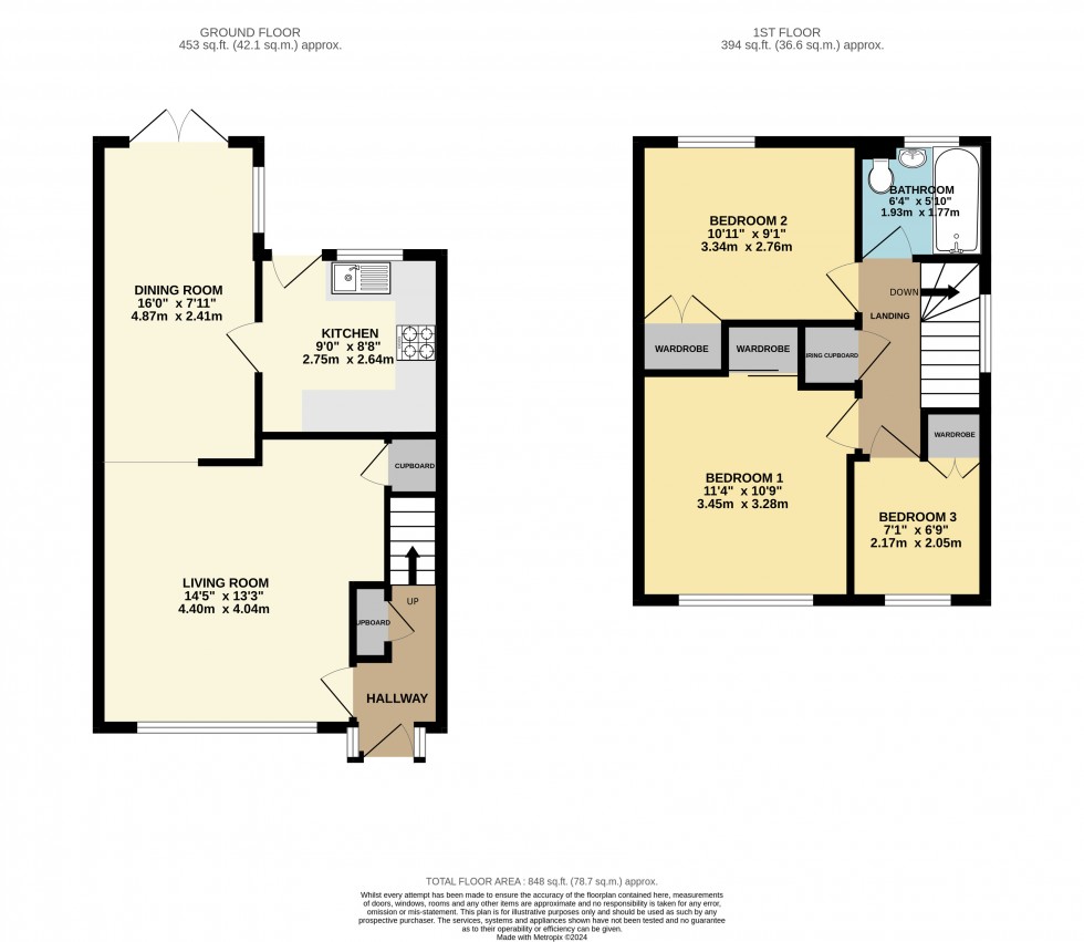 Floorplan for Calcot, Reading, Berkshire