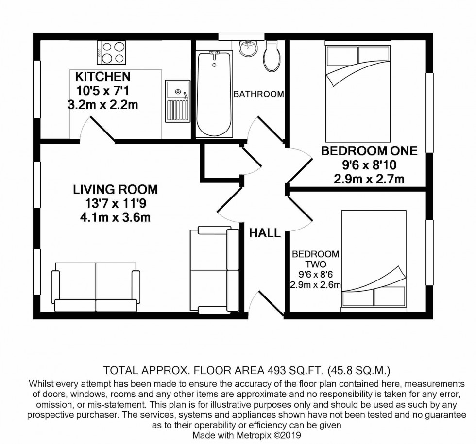 Floorplan for Walkers Place, Reading, Berkshire