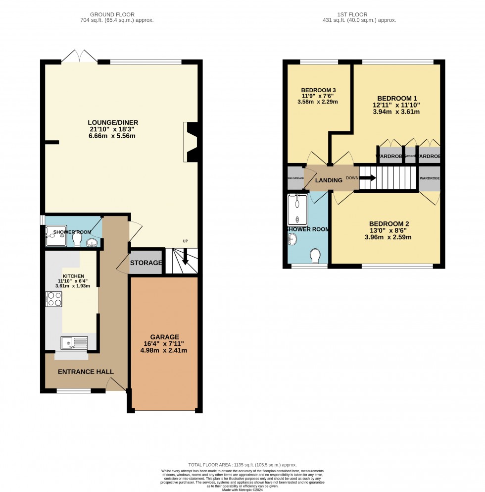 Floorplan for Tilehurst, Reading, Berkshire