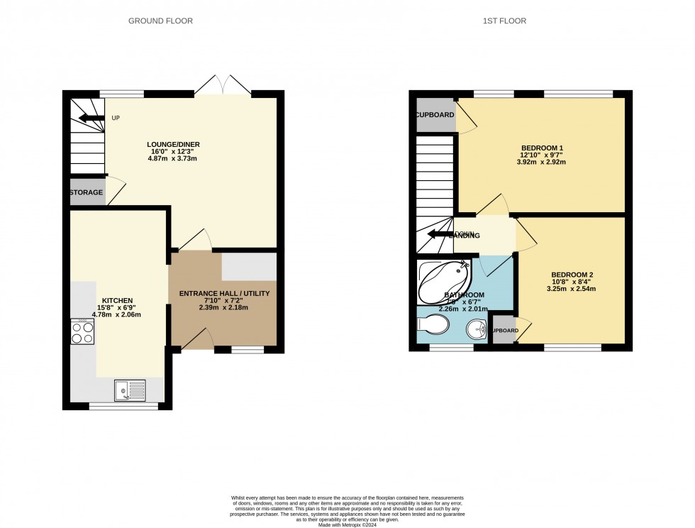 Floorplan for Calcot, Reading, Berkshire