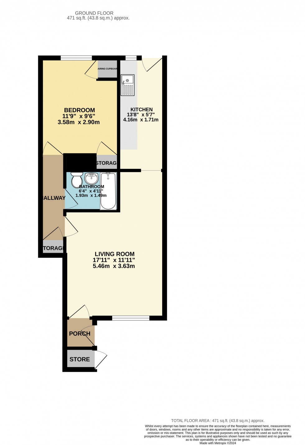 Floorplan for Tilehurst, Reading, Berkshire