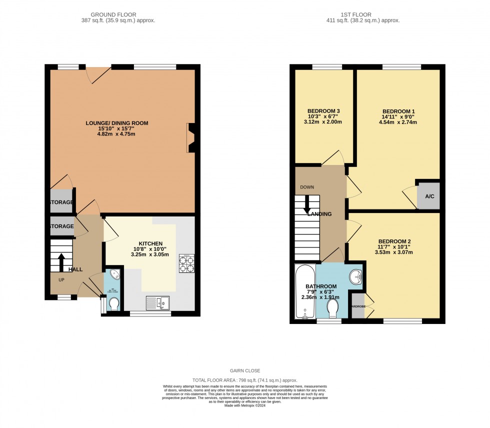 Floorplan for Tilehurst, Reading, Berkshire