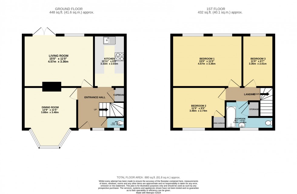 Floorplan for Tilehurst, Reading, Berkshire