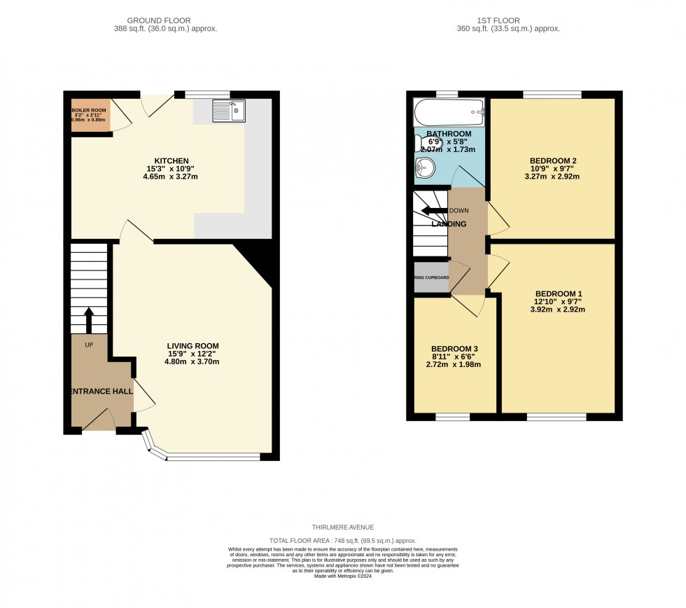 Floorplan for Tilehurst, Reading, Berkshire