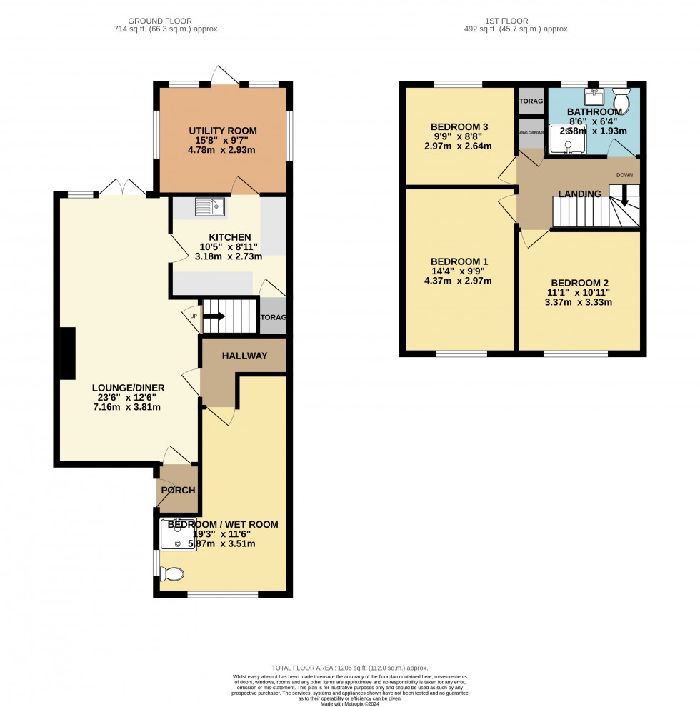 Floorplan for Tilehurst, Reading, Berkshire