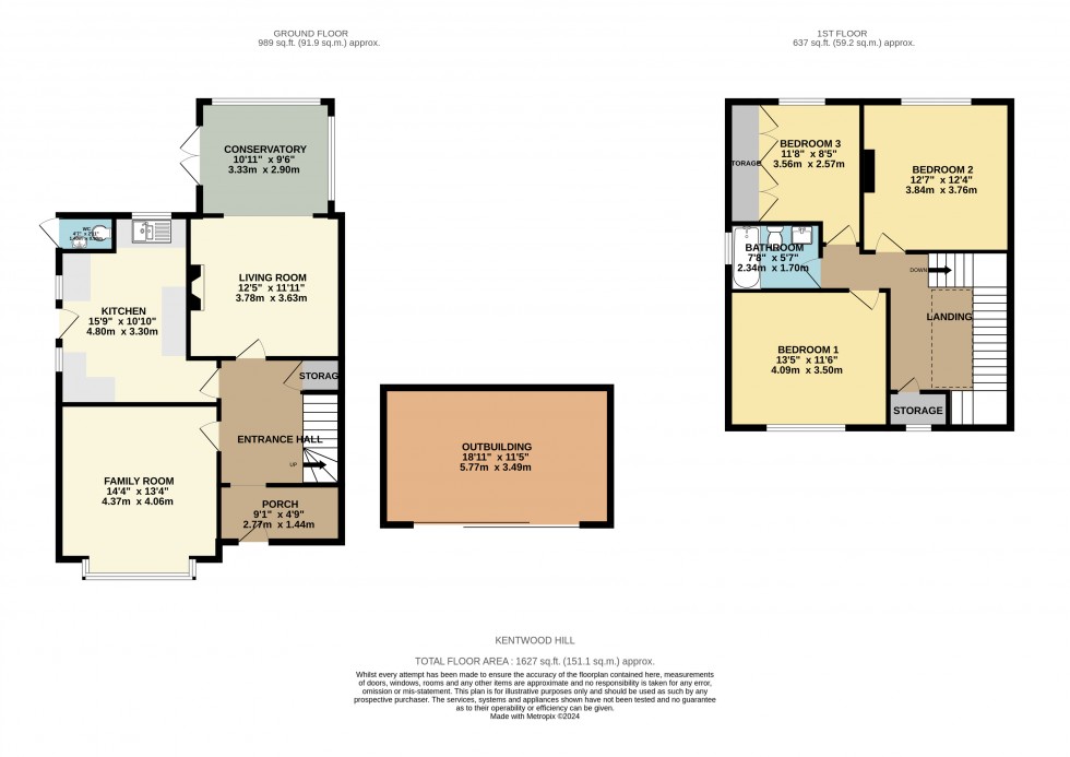 Floorplan for Tilehurst, Reading, Berkshire