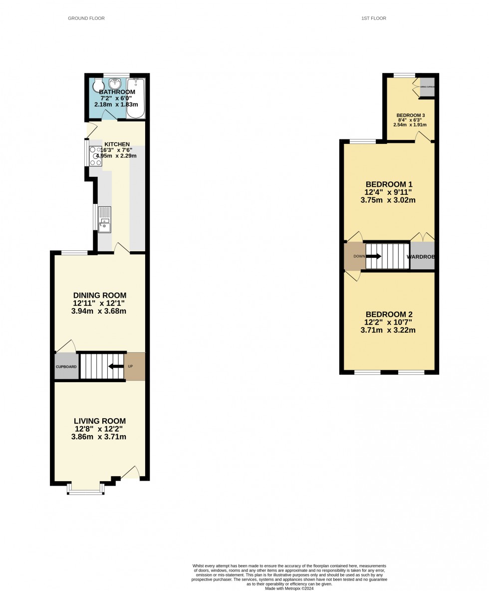Floorplan for Shaftesbury Road, Reading, Berkshire