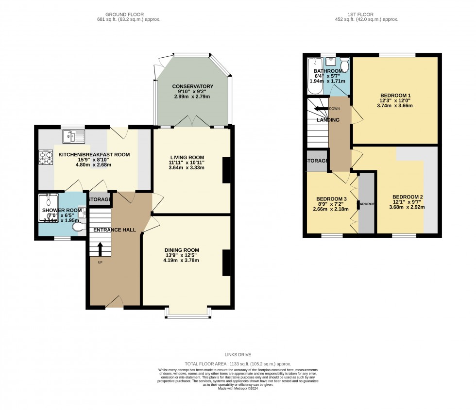 Floorplan for Tilehurst, Reading, Berkshire