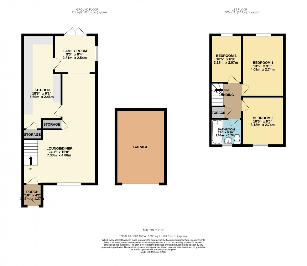 Floorplan for Tilehurst, Reading, Berkshire