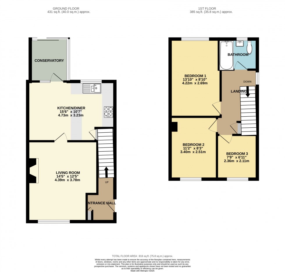 Floorplan for Tilehurst, Reading, Berkshire