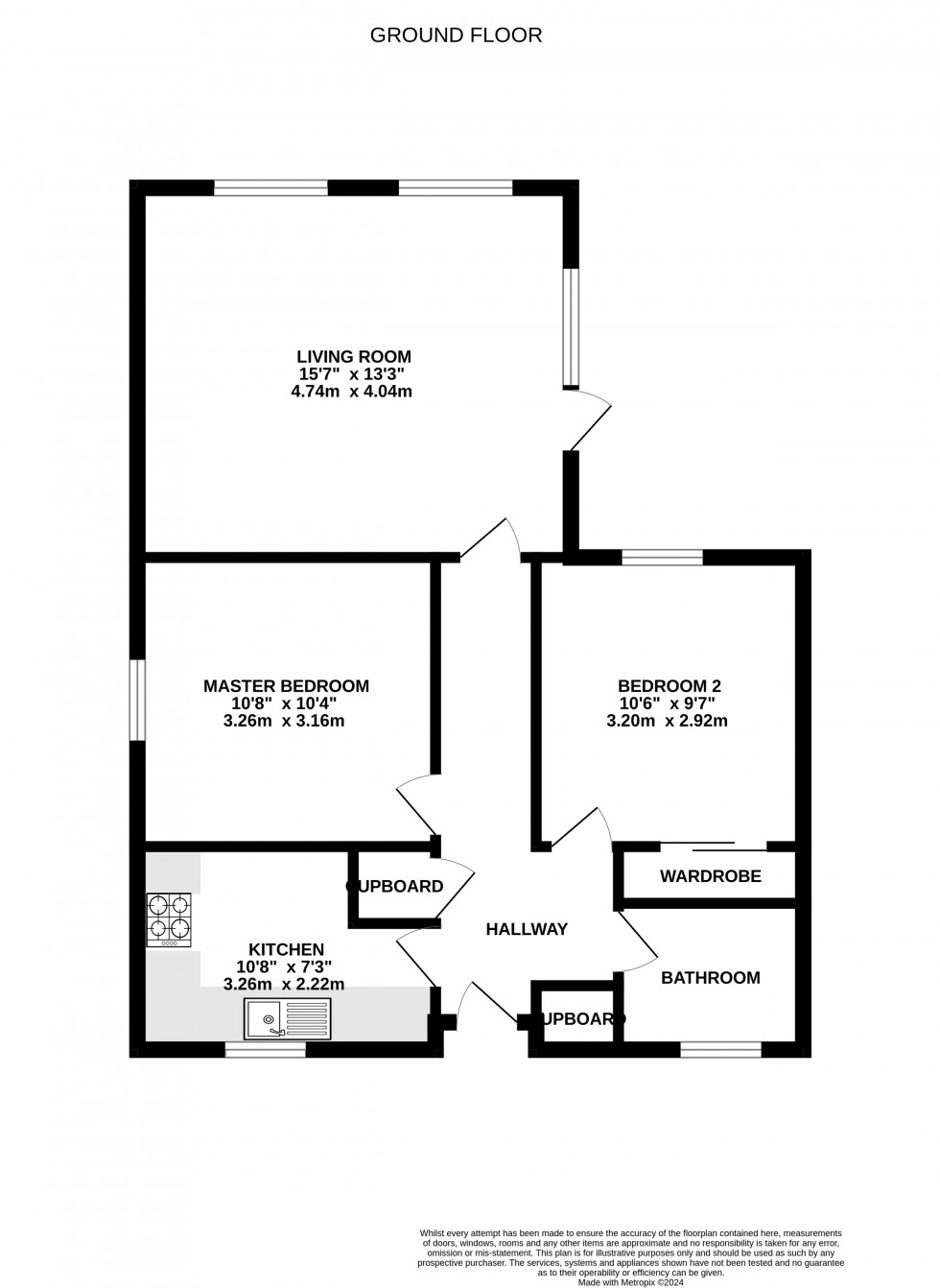 Floorplan for Lower Earley, Reading, Berkshire