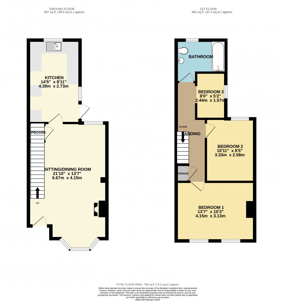 Floorplan for Rutland Road, Reading, Berkshire