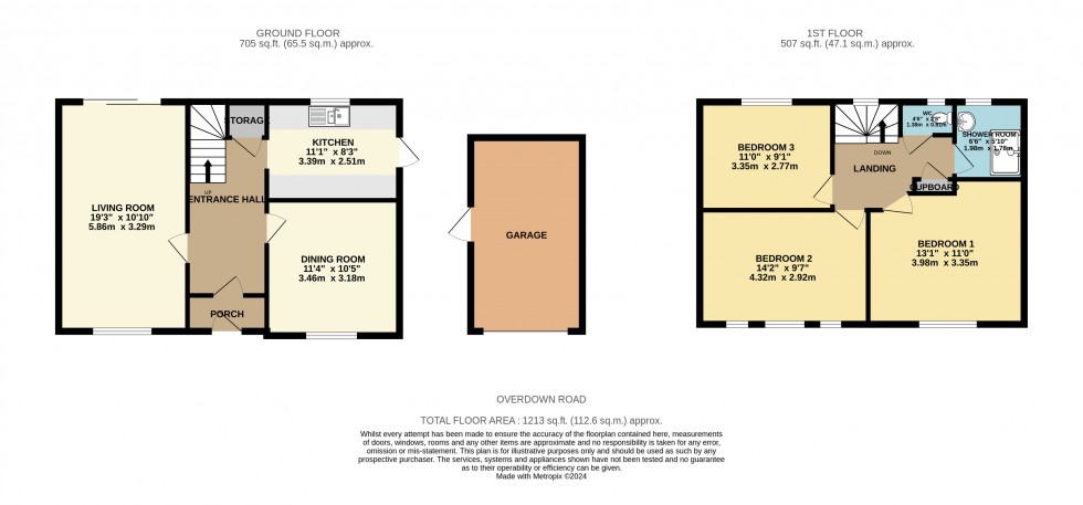 Floorplan for Tilehurst, Reading, Berkshire
