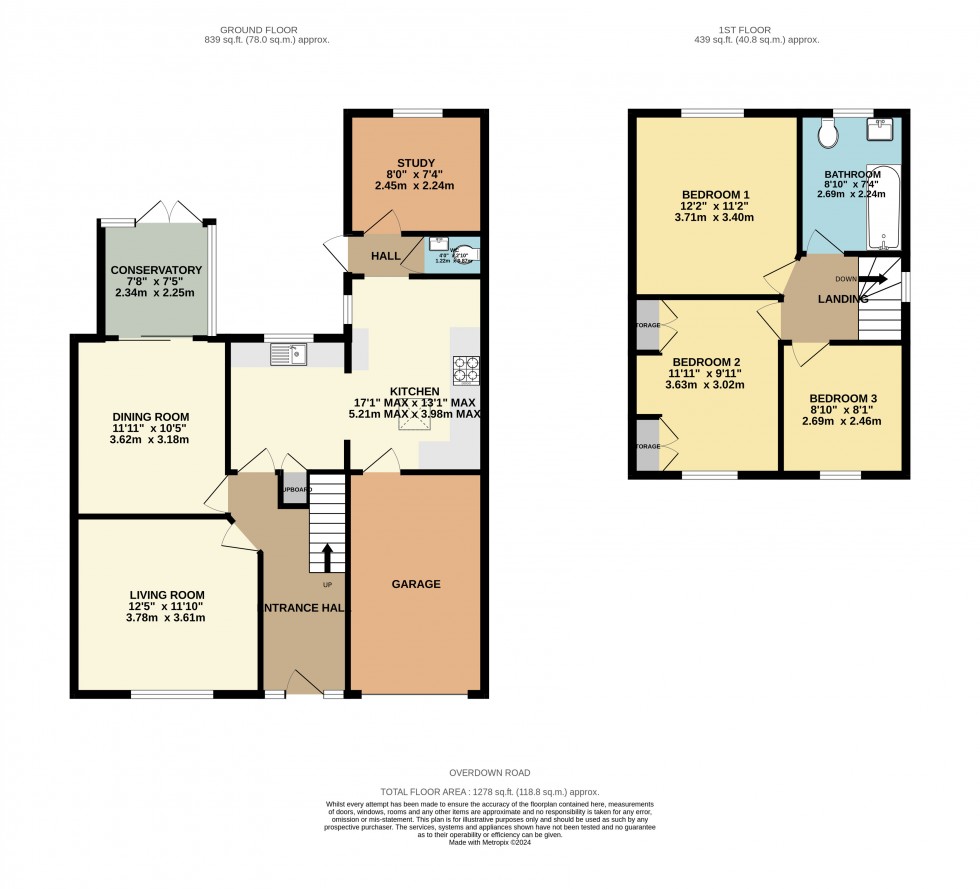 Floorplan for Tilehurst, Reading, Berkshire