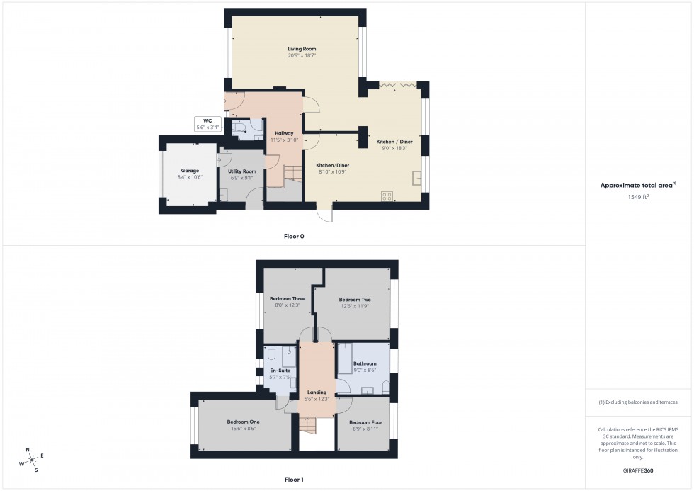 Floorplan for Tilehurst, Reading, Berkshire