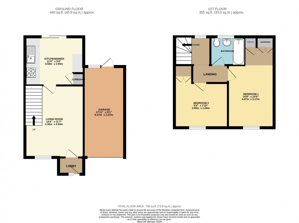 Floorplan for Lower Earley, Reading, Berkshire