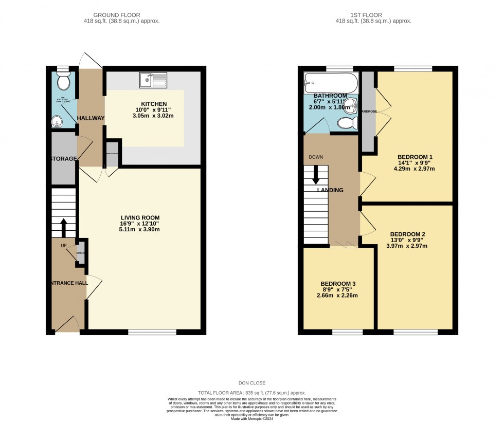 Floorplan for Tilehurst, Reading, Berkshire