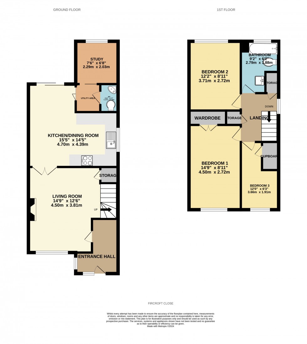 Floorplan for Tilehurst, Reading, Berkshire