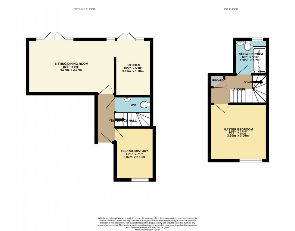 Floorplan for Fighting Cocks Place, Tadley, Hampshire