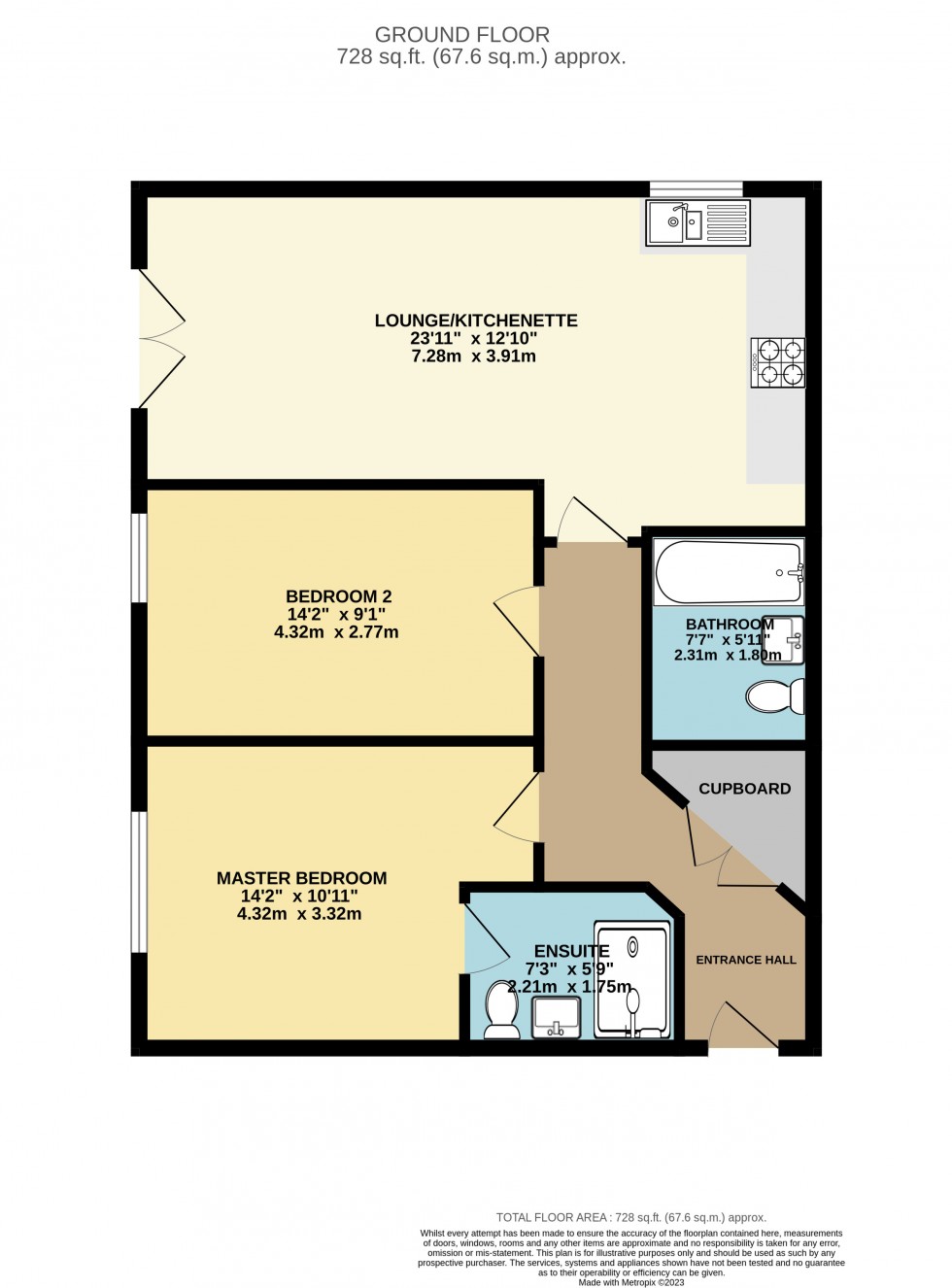 Floorplan for Elvian Close, Reading, Berkshire